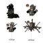 Skibidi Toilet Flashlight Laser Guardian Interceptor Astro Toilet, Lego-compatible Building Block Minifigures, 4 Pcs Collection