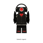 Skibidi Toilet Female Agent, Lego-compatible Building Block Minifigures, 5 Pcs Collection