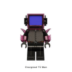 Energized TV Man Skibidi Toilet Series 17 LEGO-compatible minifigure | custom brick minifigures