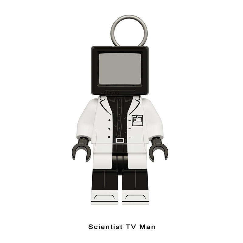 Scientist TV Man Skibidi Toilet Series 17 LEGO-compatible minifigure | custom brick minifigures