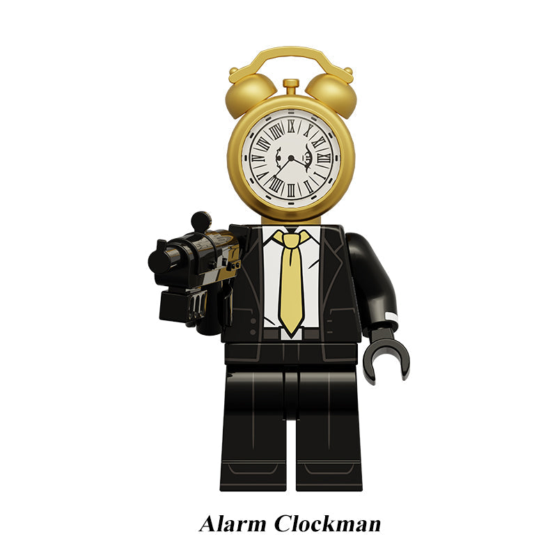 Alarm Clockman Skibidi Toilet Multiverse LEGO-compatible minifigure | custom brick minifigures