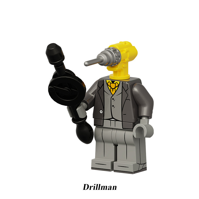 Drillmen Soldier Skibidi Toilet Multiverse LEGO-compatible minifigure | custom brick minifigures