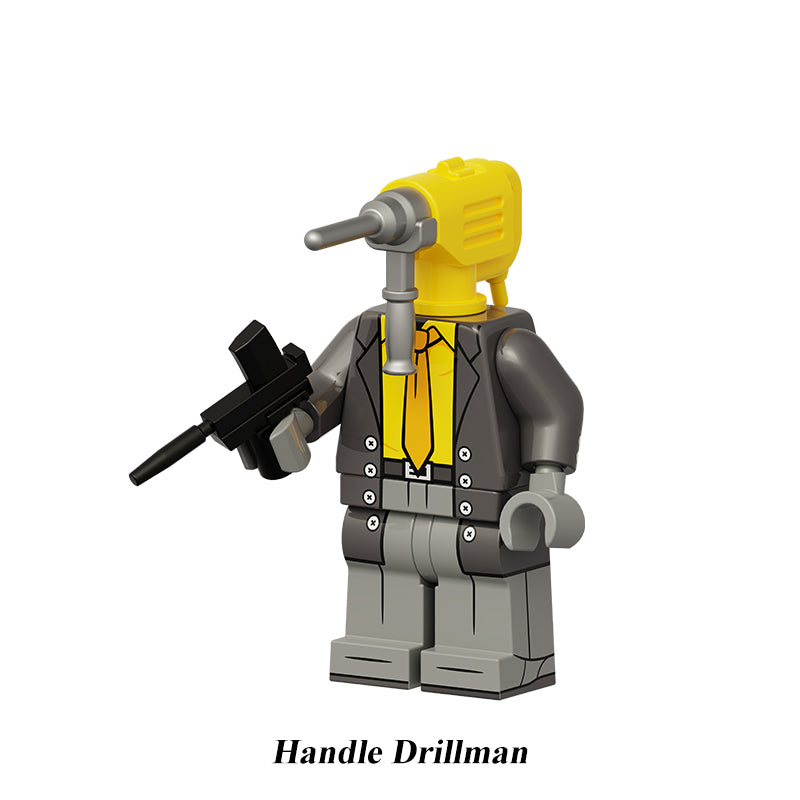 Handle Drillman Skibidi Toilet Multiverse LEGO-compatible minifigure | custom brick minifigures