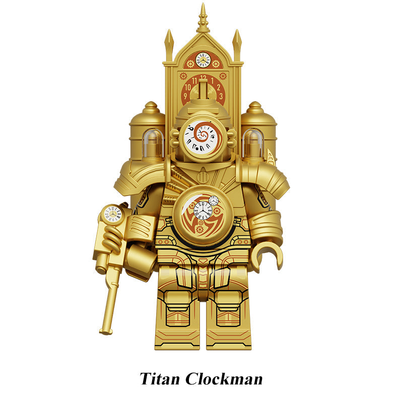 Titan Clockman Skibidi Toilet Multiverse LEGO-compatible minifigure | custom brick minifigures