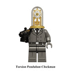 Torsion Pendulum Clockman Skibidi Toilet Multiverse LEGO-compatible minifigure | custom brick minifigures