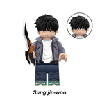 Solo Leveling Sung Jin Woo 3, Lego-compatible Building Block Minifigures, 8 Pcs Collection