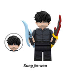 Solo Leveling Sung Jin Woo, Lego-compatible Building Block Minifigures, 8 Pcs Collection