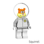 Spongebob Sandy Cheeks, Lego-compatible Building Block Minifigures, 9 Pcs Collection