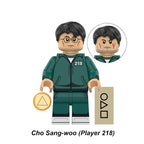 Squid Game Cho Sang Woo Player, Lego-compatible Building Block Minifigures, 9 Pcs Collection