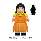 Squid Game Young Hee Red Light Doll, Lego-compatible Building Block Minifigures, 9 Pcs Collection