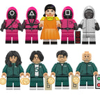 Squid Game Seong Gi Hun Cho Sang Woo, Lego-compatible Building Block Minifigures, 9 Pcs Collection