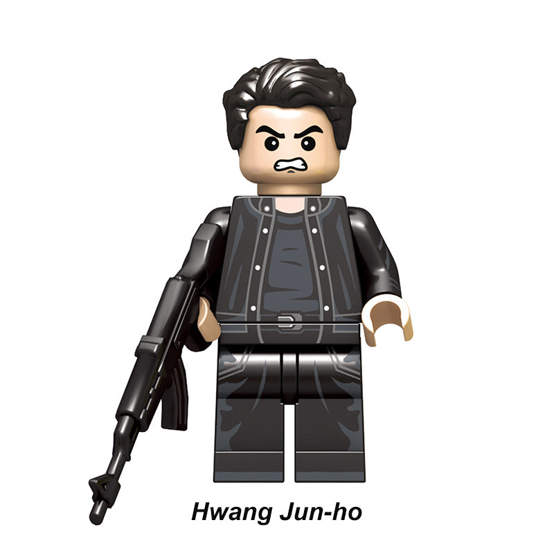Squid Game Hwang In Ho Player, Lego-compatible Building Block Minifigures, 8 Pcs Collection