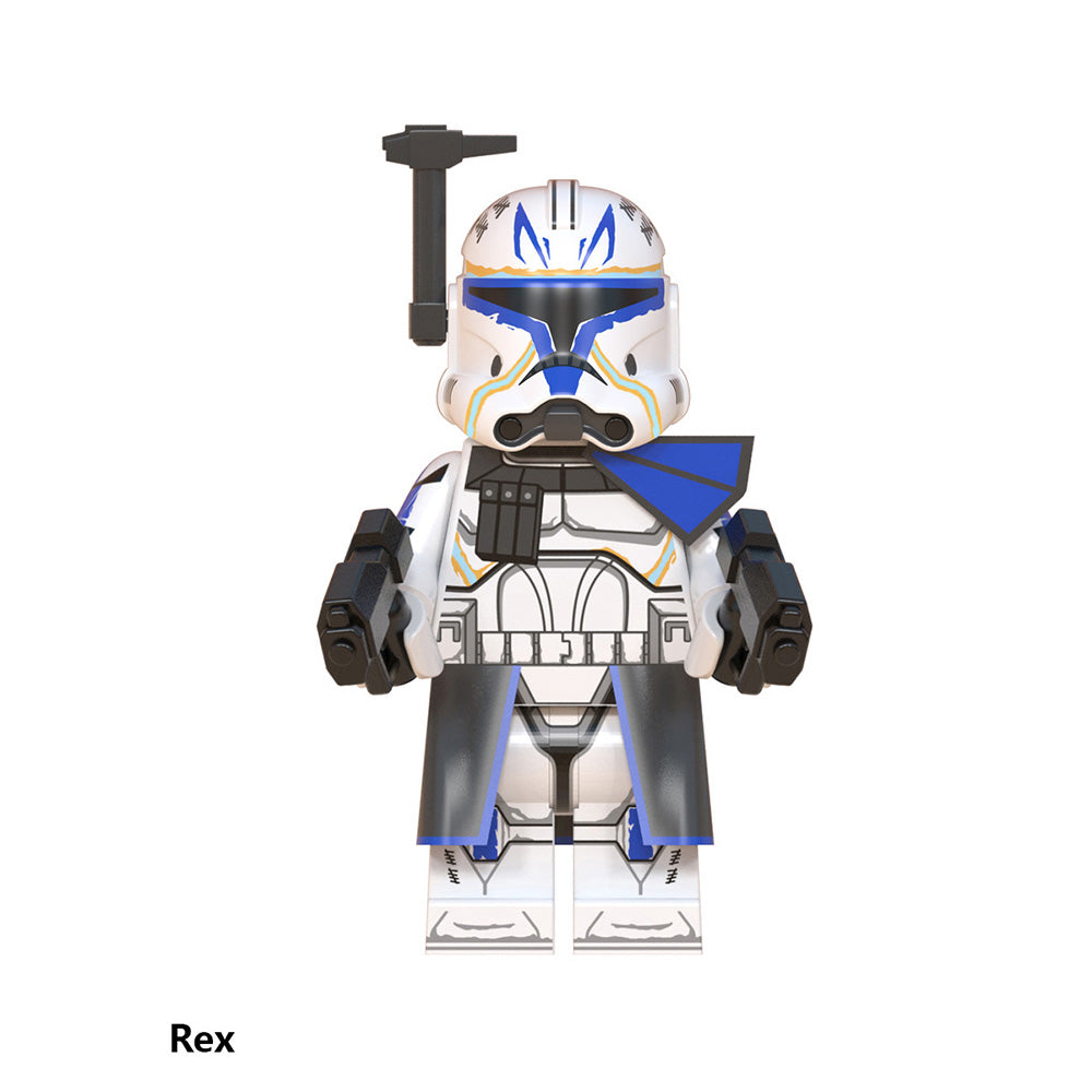 Star Wars Captain Rex, Lego-compatible Building Block Minifigures, 8 Pcs Collection