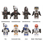 Star Wars Captain Rex Jesse, Lego-compatible Building Block Minifigures, 8 Pcs Collection