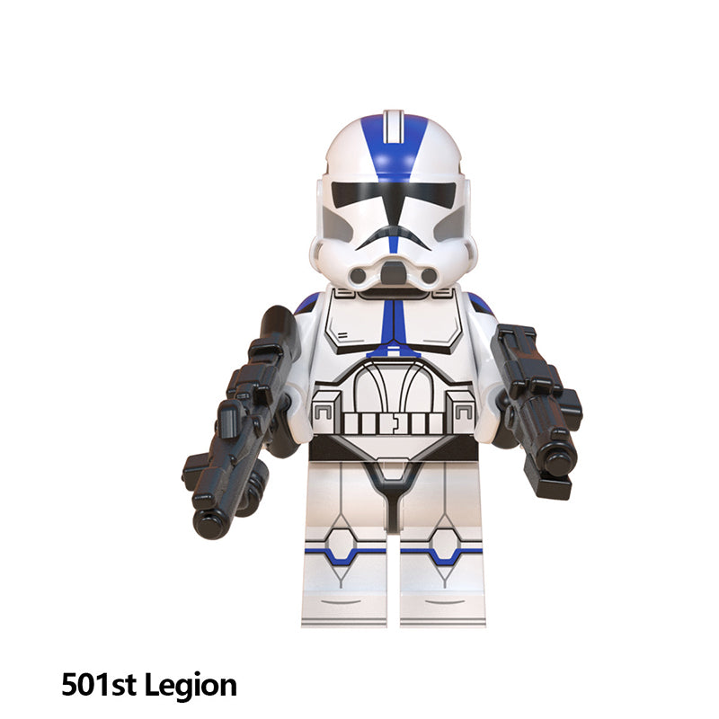 Star Wars 501St Legion Tropper, Lego-compatible Building Block Minifigures, 8 Pcs Collection