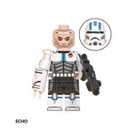 Star Wars Echo, Lego-compatible Building Block Minifigures, 8 Pcs Collection