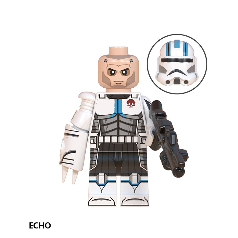 Star Wars Echo, Lego-compatible Building Block Minifigures, 8 Pcs Collection