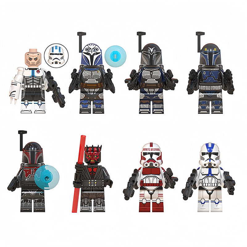 Star Wars Ct 7567 Shock Trooper, Lego-compatible Building Block Minifigures, 8 Pcs Collection