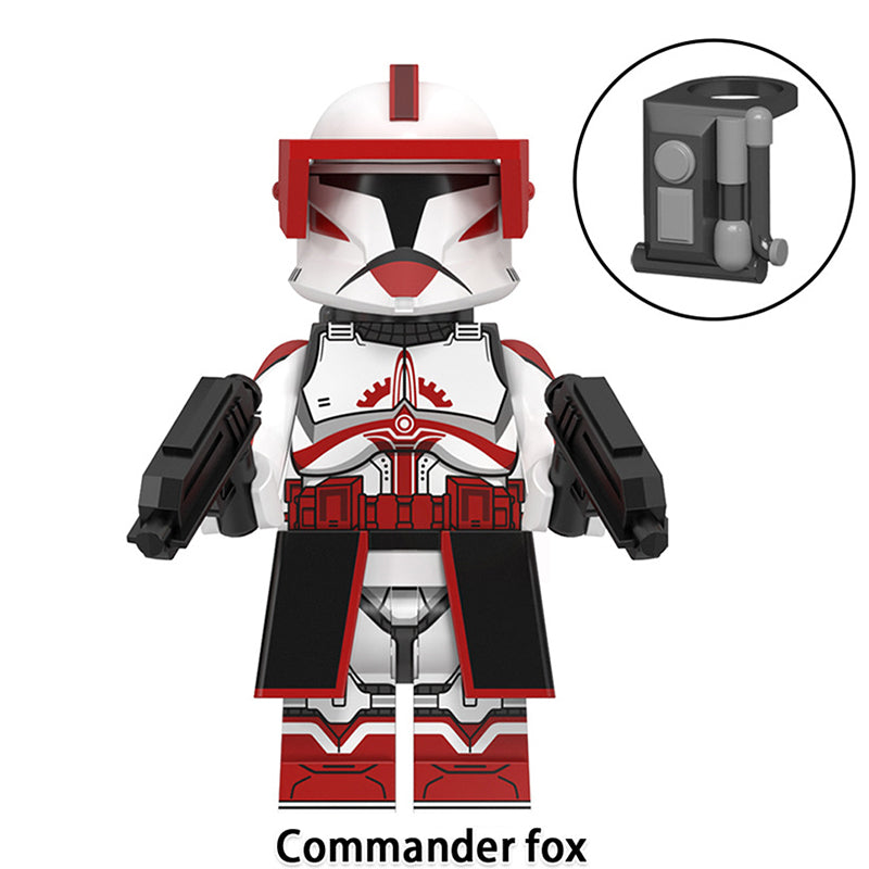 Star Wars And Commander Fox, Lego-compatible Building Block Minifigures, 8 Pcs Collection