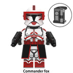 Star Wars And Commander Fox, Lego-compatible Building Block Minifigures, 8 Pcs Collection