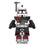 Star Wars Arc Trooper, Lego-compatible Building Block Minifigures, 8 Pcs Collection