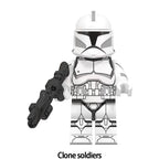 Star Wars Clone Soldier, Lego-compatible Building Block Minifigures, 8 Pcs Collection