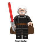 Star Wars Count Dooku, Lego-compatible Building Block Minifigures, 8 Pcs Collection