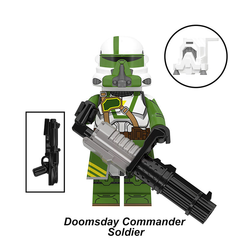 Doomsday Commander Soldier Elite Trooper Custom LEGO-compatible minifigure | custom brick minifigures