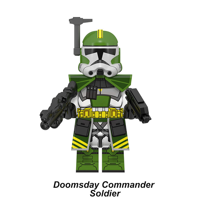 Doomsday Commander Soldier Custom Galactic Warrior LEGO-compatible minifigure | custom brick minifigures