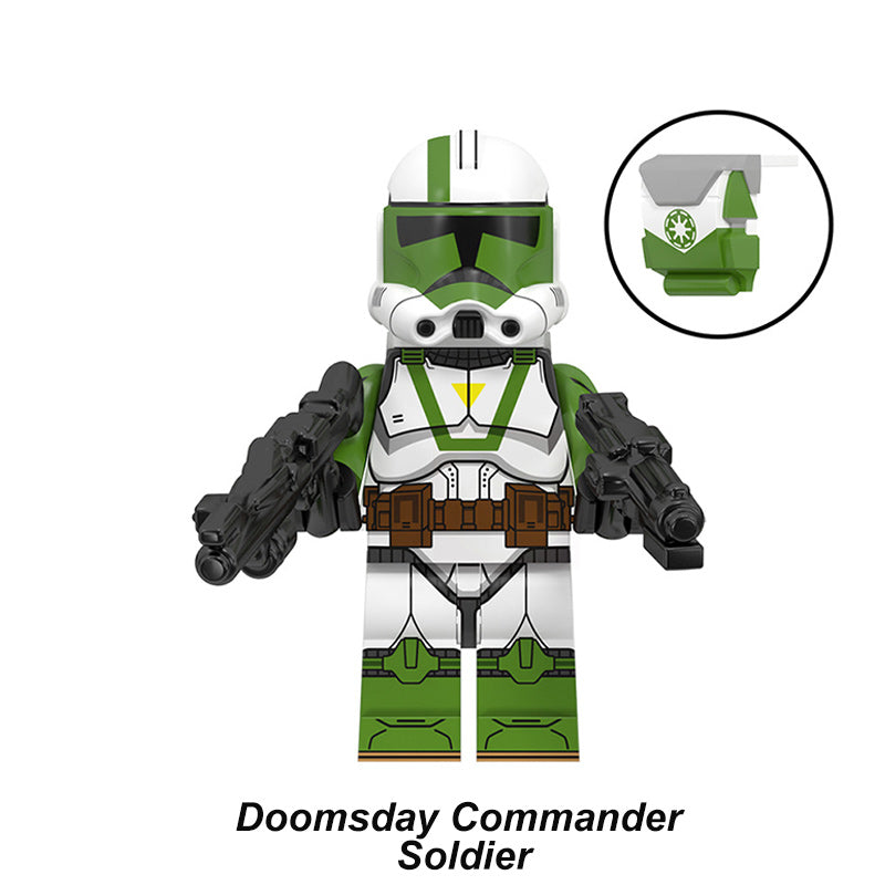 Doomsday Commander Soldier Battle Damaged Custom LEGO-compatible minifigure | custom brick minifigures