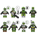Star Wars Doomsday Troopers custom minifigure set Commander Doom and Galactic Soldiers LEGO-compatible building block toys | 8-piece set