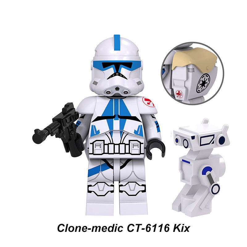 Clone Medic Kix CT-6116 Star Wars LEGO-compatible minifigure | custom brick minifigures