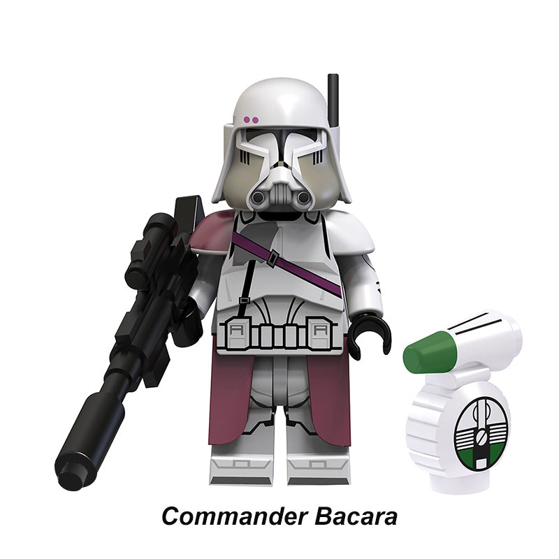 Clone Commander Bacara Galactic Marines LEGO-compatible minifigure | custom brick minifigures