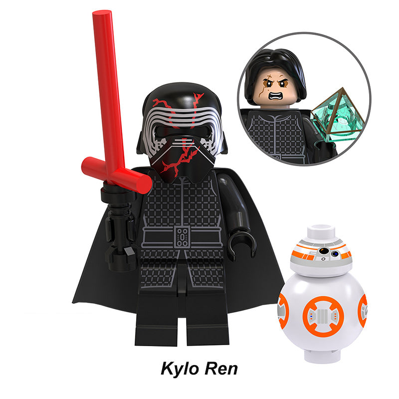 Kylo Ren First Order Star Wars LEGO-compatible minifigure | custom brick minifigures