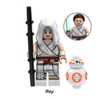 Rey Skywalker Jedi Star Wars LEGO-compatible minifigure | custom brick minifigures