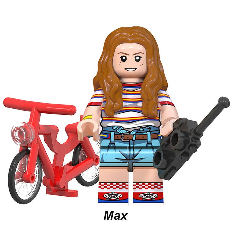 Stranger Things Max Mayfield, Lego-compatible Building Block Minifigures, 8 Pcs Collection