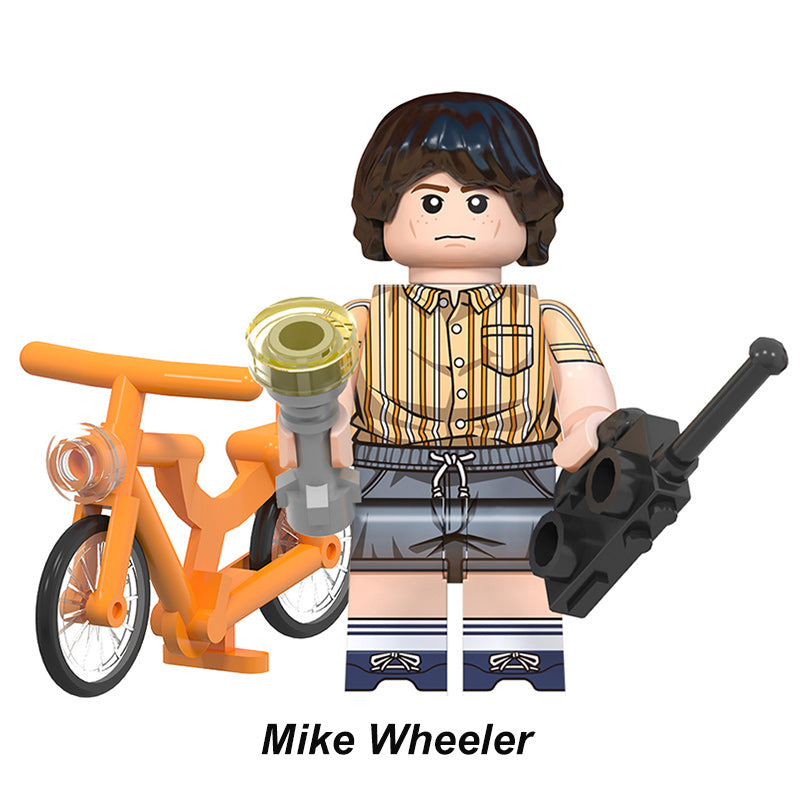 Stranger Things Mike Wheeler, Lego-compatible Building Block Minifigures, 8 Pcs Collection