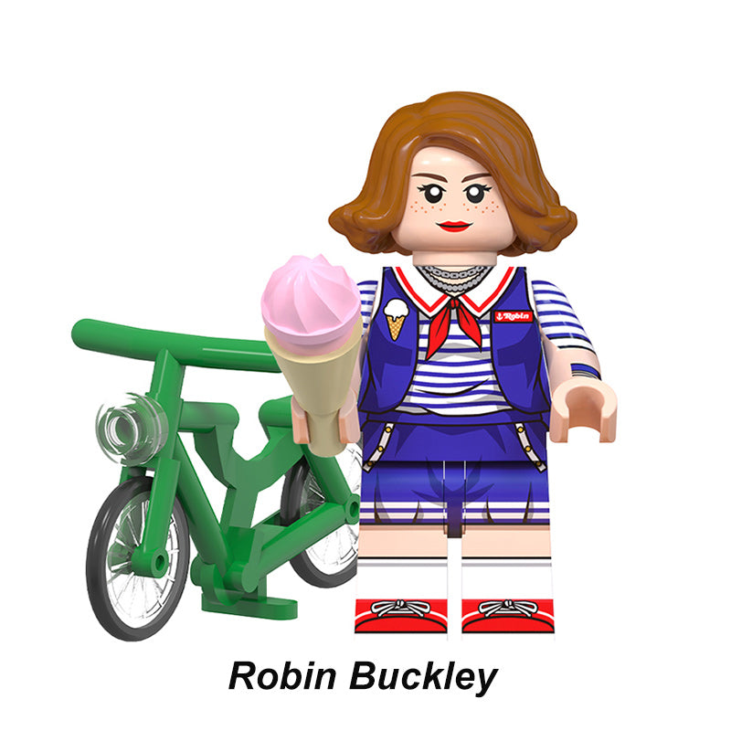 Stranger Things Robin Buckley, Lego-compatible Building Block Minifigures, 8 Pcs Collection