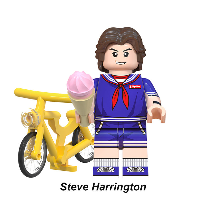 Stranger Things Steve Harrington, Lego-compatible Building Block Minifigures, 8 Pcs Collection