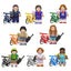 Stranger Things With Bicycles Eleven Mike, Lego-compatible Building Block Minifigures, 8 Pcs Collection