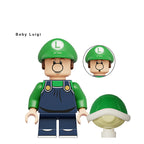 Super Mario Baby Luigi, Lego-compatible Building Block Minifigures, 8 Pcs Collection