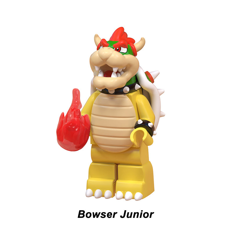 Super Mario Bowser Junior, Lego-compatible Building Block Minifigures, 10 Pcs Collection