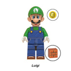 Super Mario Luigi, Lego-compatible Building Block Minifigures, 10 Pcs Collection