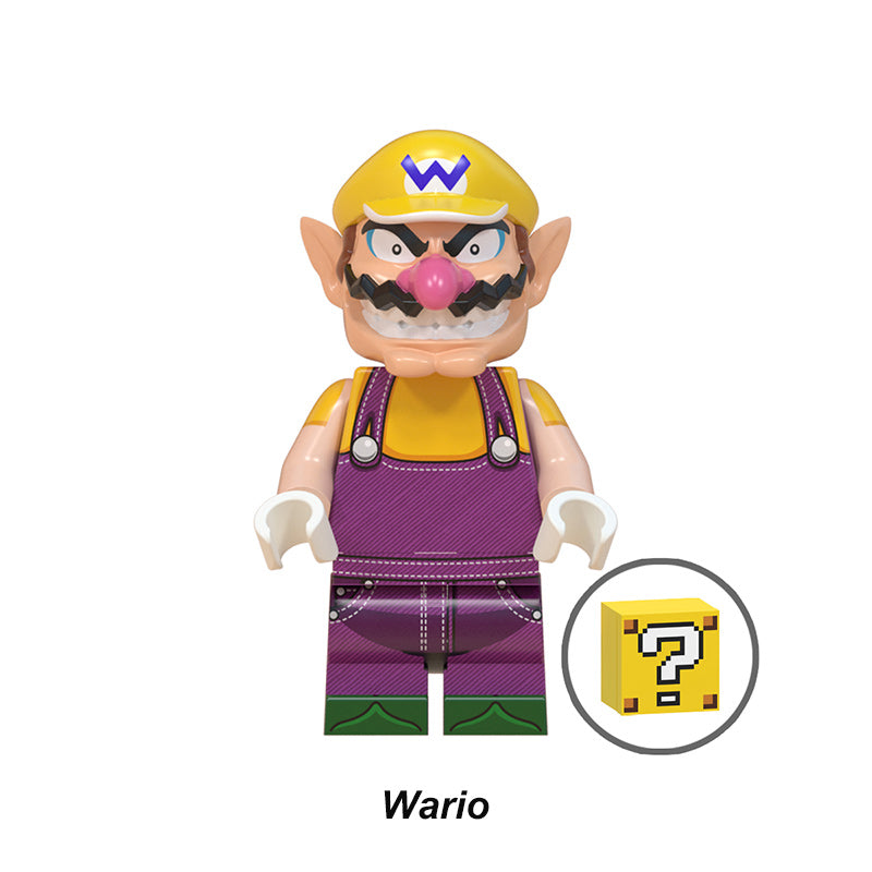 Super Mario Wario, Lego-compatible Building Block Minifigures, 10 Pcs Collection