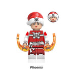 Christmas Phoenix Jean Grey Holiday LEGO-compatible minifigure | custom brick minifigures