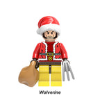 Christmas Wolverine Holiday Edition LEGO-compatible minifigure | custom brick minifigures