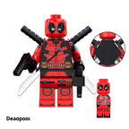 Superheroes Deadpool, Lego-compatible Building Block Minifigures, 8 Pcs Collection