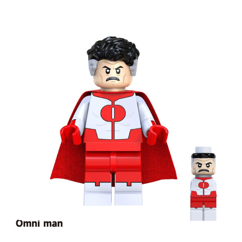 Superheroes Omni Man, Lego-compatible Building Block Minifigures, 8 Pcs Collection
