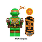 Teenage Mutant Ninja Turtles Tmnt Michelangelo 2, Lego-compatible Building Block Minifigures, 8 Pcs Collection