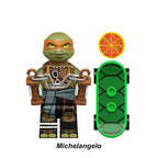 Teenage Mutant Ninja Turtles Tmnt Michelangelo, Lego-compatible Building Block Minifigures, 8 Pcs Collection